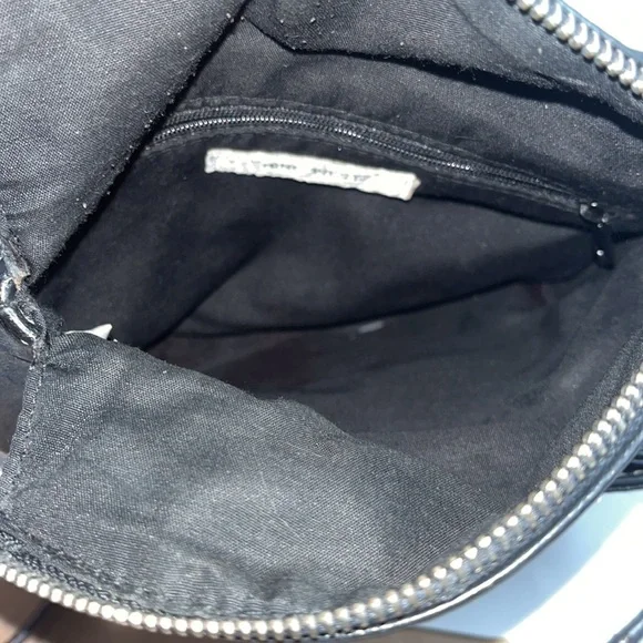 Women’s Nine West black leather cross body purse bag - Picture 3 of 4